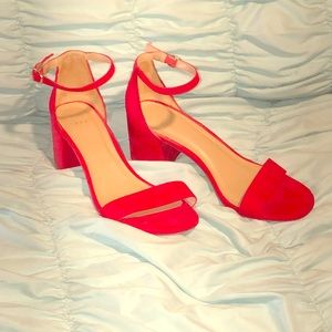 Red A new day chunky heels